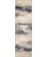 Long Street Looms Samuel SAM06 Driftwood 2'2" x 10' Runner Rug