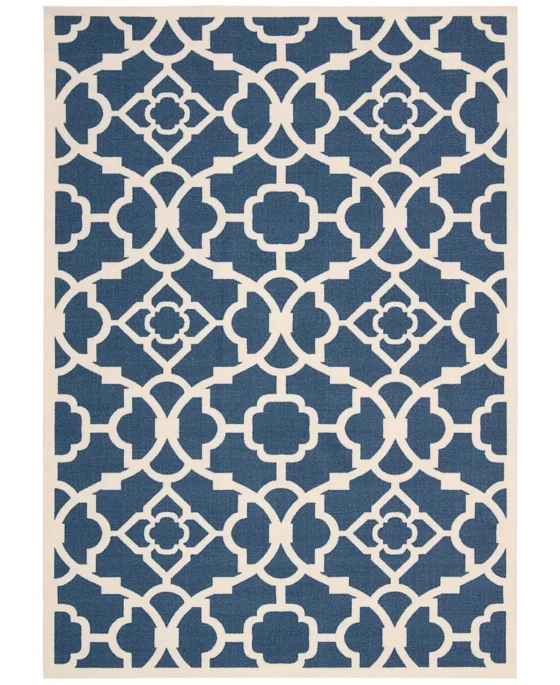 Long Street Looms Shady Brights SHA04 Azure 5'3" x 7'5" Outdoor Area Rug