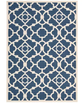 Long Street Looms Shady Brights SHA04 Azure 5'3" x 7'5" Outdoor Area Rug