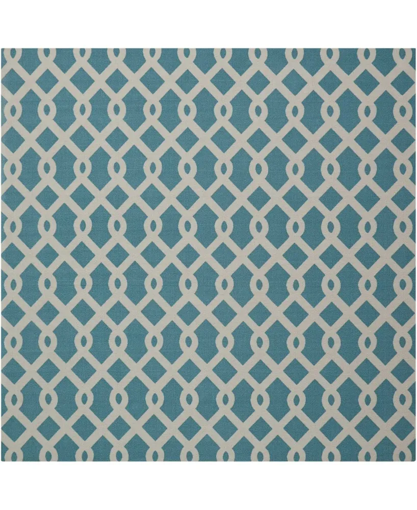 Long Street Looms Shady Brights SHA20 Ocean 5'3" x 7'5" Outdoor Area Rug