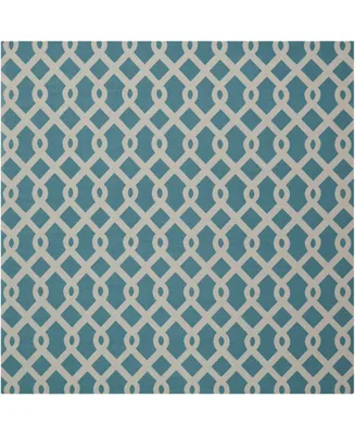 Long Street Looms Shady Brights SHA20 Ocean 5'3" x 7'5" Outdoor Area Rug