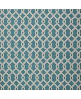 Long Street Looms Shady Brights SHA20 Ocean 5'3" x 7'5" Outdoor Area Rug