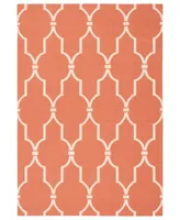 Long Street Looms Backyard BAC087 Orange 5'3" x 7'5" Outdoor Area Rug