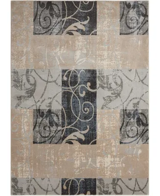 Long Street Looms Samuel SAM03 Multi 5'3" x 7'3" Area Rug