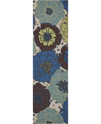 Long Street Looms Backyard BAC021 2'3" x 8' Runner Rug