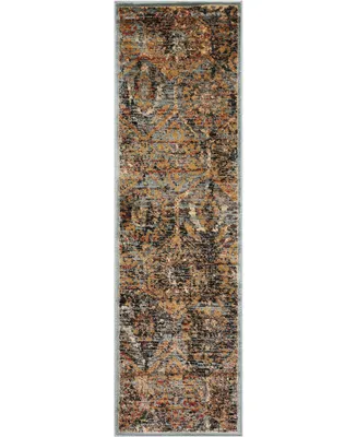 Long Street Looms Modino MOD06 Blue 2'2" x 7'6" Runner Rug