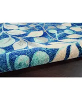 Long Street Looms Peace PEA03 Navy 5'3" x 7'3" Area Rug