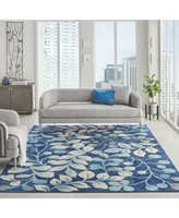 Long Street Looms Peace PEA03 Navy 8' x 10' Area Rug