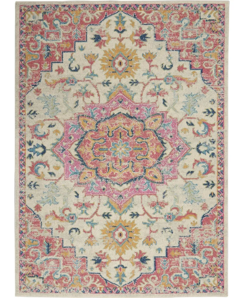 Long Street Looms Zeal ZEA25 Ivory 3'9" x 5'9" Area Rug