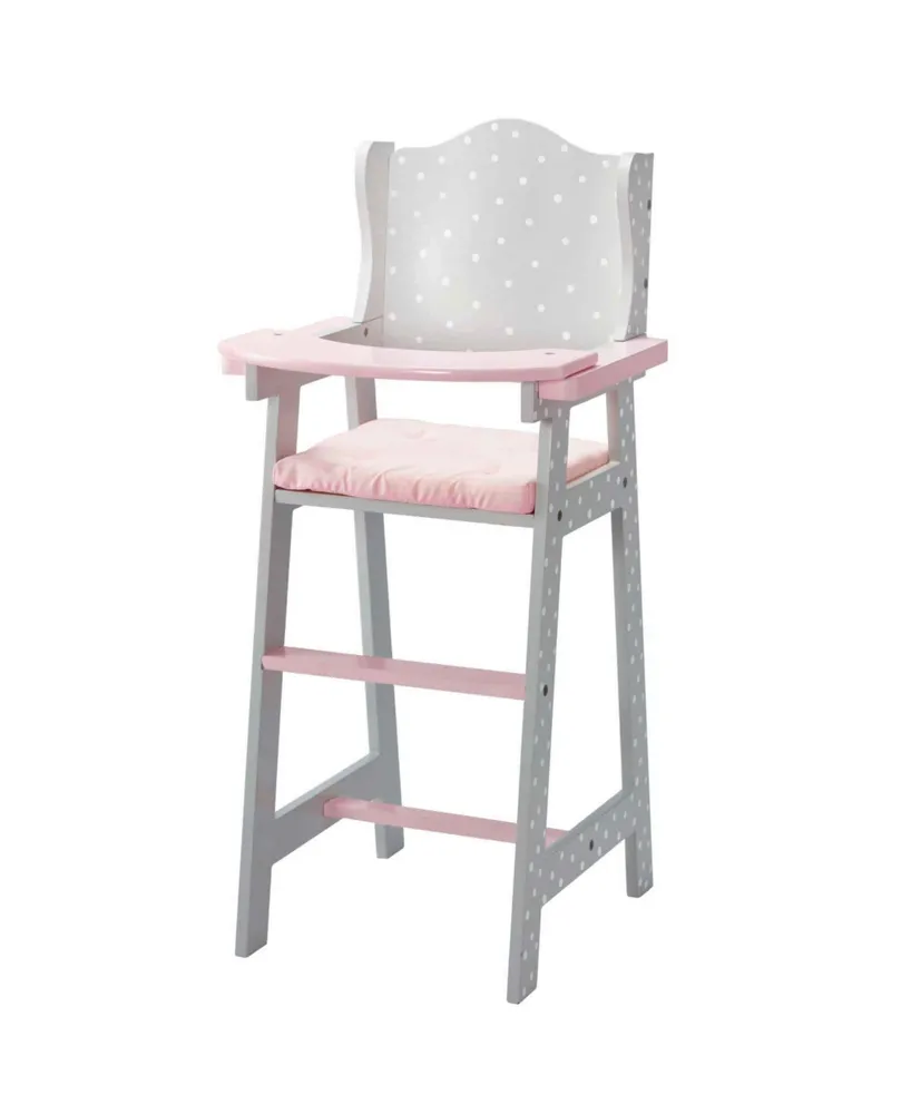 Olivia's Little World Polka Dots Princess Baby Doll High Chair