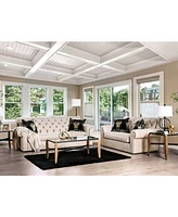 Furniture of America Lundstrom Upholstered Love Seat
