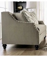 Furniture of America Port Smith Upholstered Love Seat