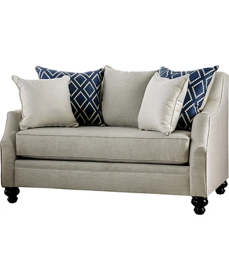 Furniture of America Cameron Park Upholstered Love Seat