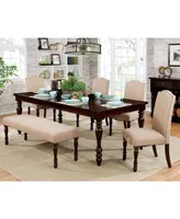 Furniture of America St. Claire Solid Wood Rectangular Dining Table