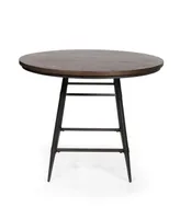 Furniture of America Simpatico Round Counter Dining Table