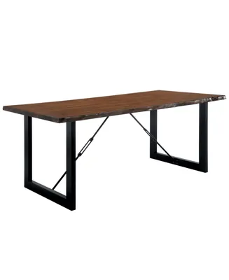 Furniture of America Humboldt Solid Wood Rectangular Dining Table