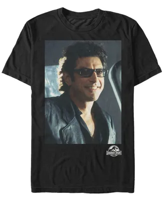 Fifth Sun Jurassic Park Men's Goldblum Sly Smile Short Sleeve T-Shirt