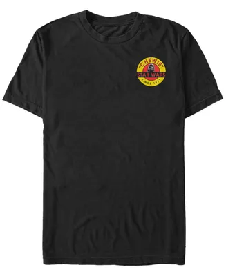 Fifth Sun Star Wars Men's Chewie Since '77 Retro Pocket Short Sleeve T-Shirt
