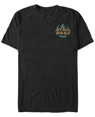 Fifth Sun Star Wars Men's Retro Text Logo Short Sleeve T-Shirt
