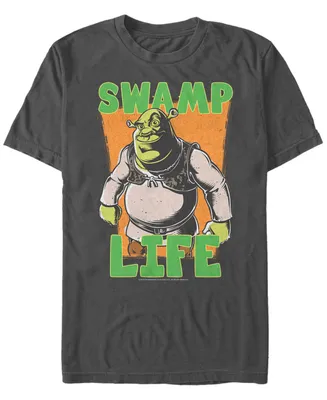 Fifth Sun Shrek Men's Swamp Life Poster Short Sleeve T-Shirt
