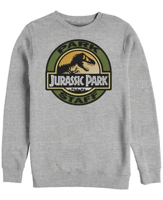 Fifth Sun Jurassic Park Men's Staff Retro Logo Crewneck Fleece