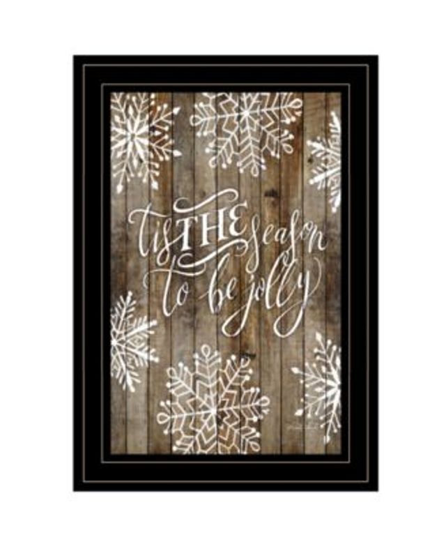 Trendy Decor 4u Tis The Season Snowflakes By Cindy Jacobs Ready To Hang Framed Print Collection