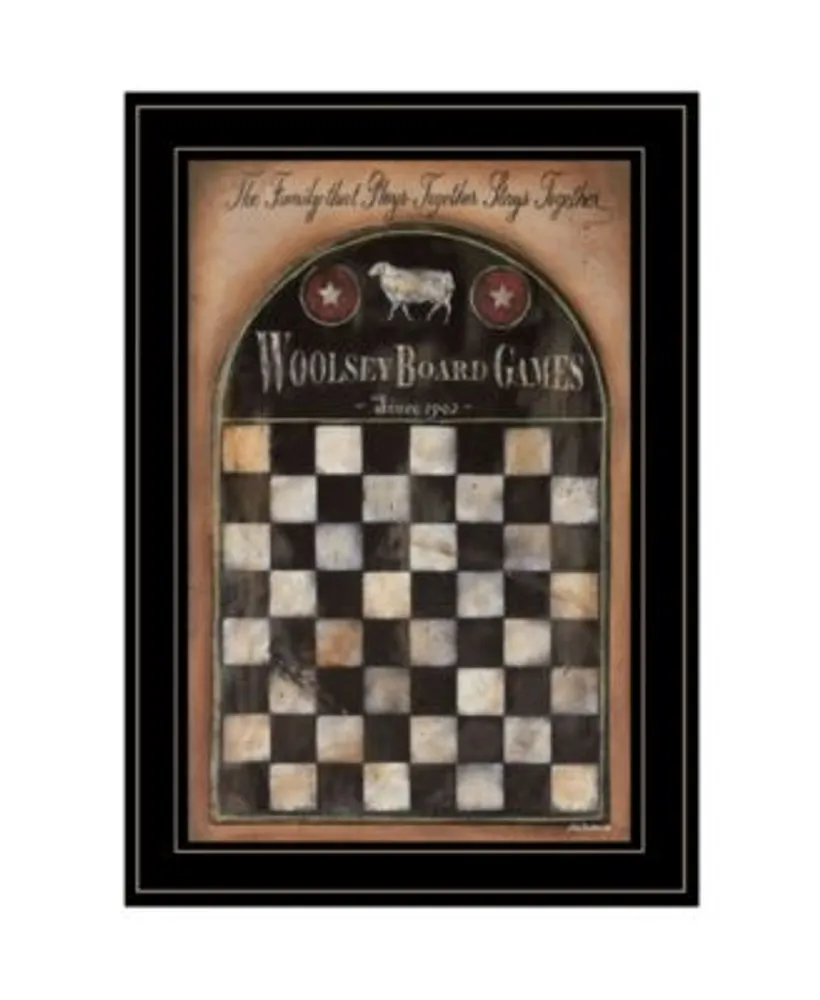 Trendy Decor 4u Woolsey Board Game By Pam Britton Ready To Hang Framed Print Collection