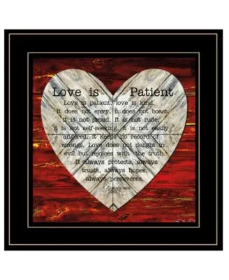 Trendy Decor 4u Love Is Patient By Cindy Jacobs Ready To Hang Framed Print Collection