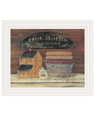 Trendy Decor 4u Hot Bath By Pam Britton Ready To Hang Framed Print Collection