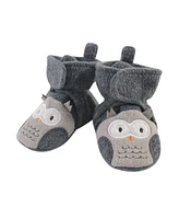 Hudson Baby Baby Boys Hudson Cozy Fleece Booties, Snowman, 0-6 Months