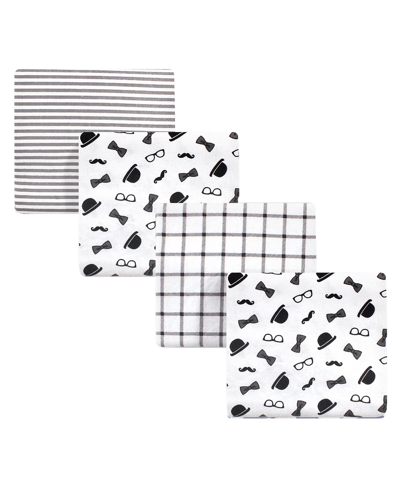 Little Treasure Baby Boy Cotton Flannel Receiving Blankets