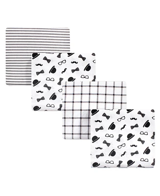 Little Treasure Baby Boy Cotton Flannel Receiving Blankets
