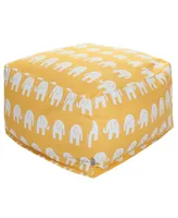 Majestic Home Goods Ellie Ottoman Square Pouf 27" x 17"