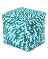 Majestic Home Goods Towers Ottoman Pouf Cube 17" x