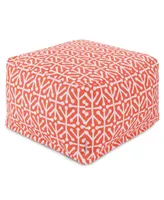 Majestic Home Goods Aruba Ottoman Square Pouf 27" x 17"