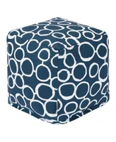 Majestic Home Goods Fusion Ottoman Pouf Cube 17" x