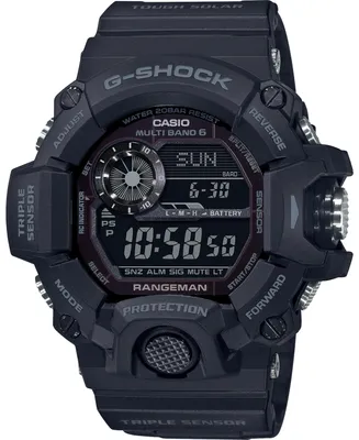 G-Shock Men's Solar Digital Rangeman Black Resin Strap Watch 53-1/2mm