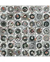 Eyes On Walls Hr-Fm Stereogram Museum Mounted Canvas 18" x 18"