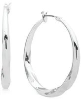 Dkny Medium Twist Hoop Earrings, 1.5"