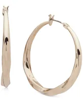 Dkny Medium Twist Hoop Earrings, 1.5"