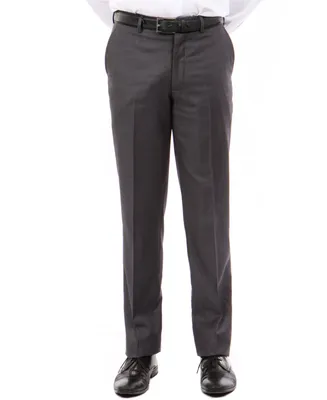 Tazio Men's Slim-Fit Flat Front Stretch Dress Pants