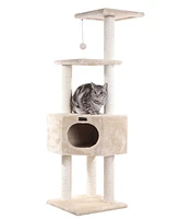 Armarkat 3 Tier Real Wood Cat Tree, Armarkat Scratch furniture A5201, Beige