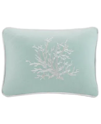 Harbor House Coastline Embroidered Decorative Pillow