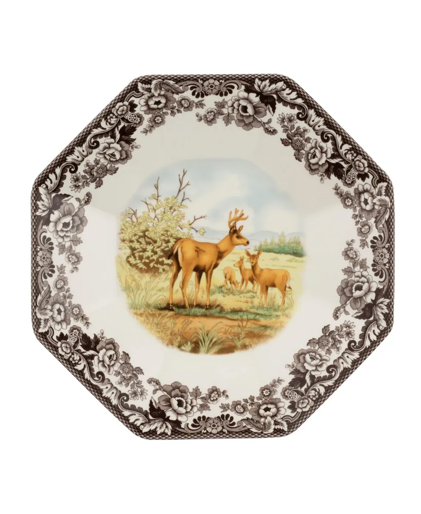 Spode Woodland Deer Octagonal Platter