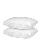 Maxi 100% Cotton Down Alternative Vacuum Packed Pillows – White (2 Pack)