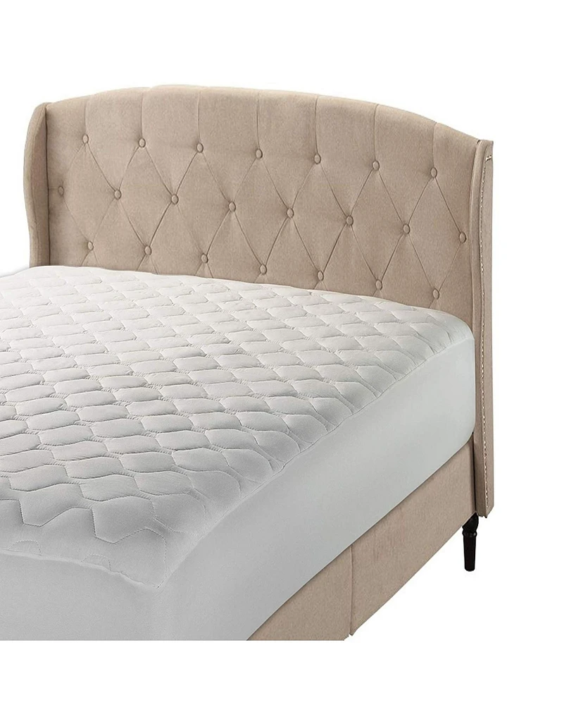 The Grand Soft and Comfortable Mattress Pad with Thick and Ordorless Filling - Queen Size - 152 Thread Count