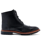 Anthony Veer Men's Ranveer Cap-Toe Rugged 6" Lace-Up Boots