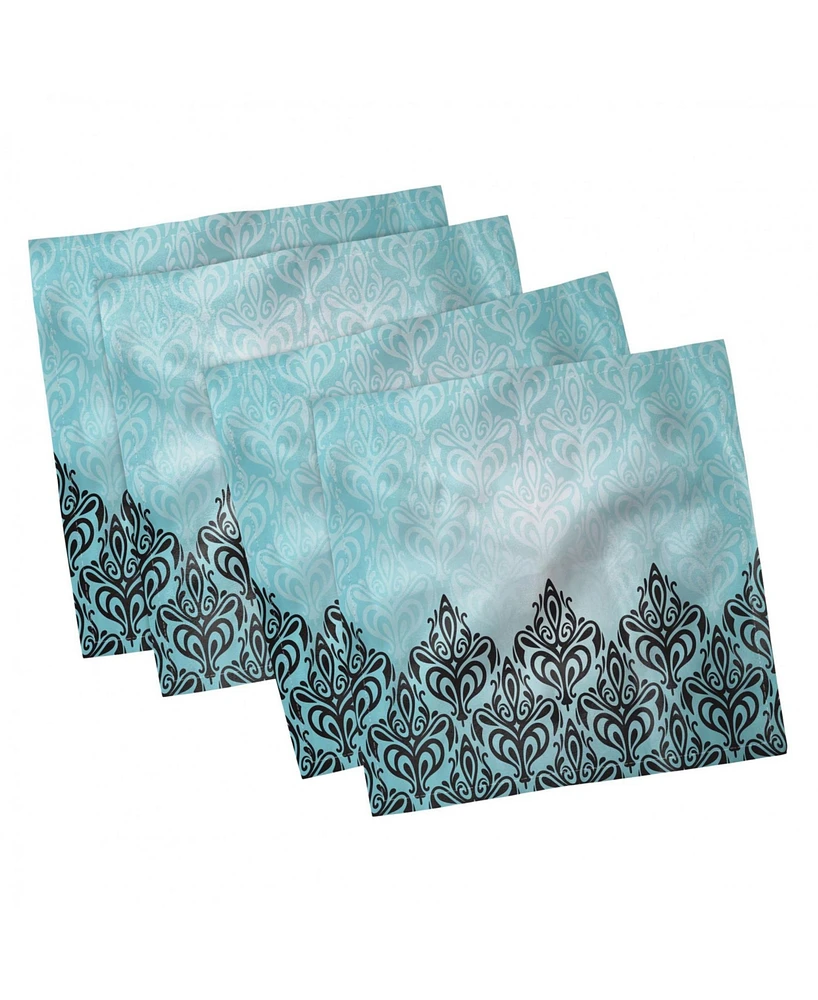 Ambesonne Damask Set of 4 Napkins