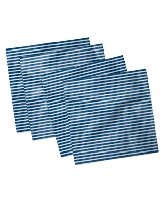 Ambesonne Horizontal Lines Set of 4 Napkins