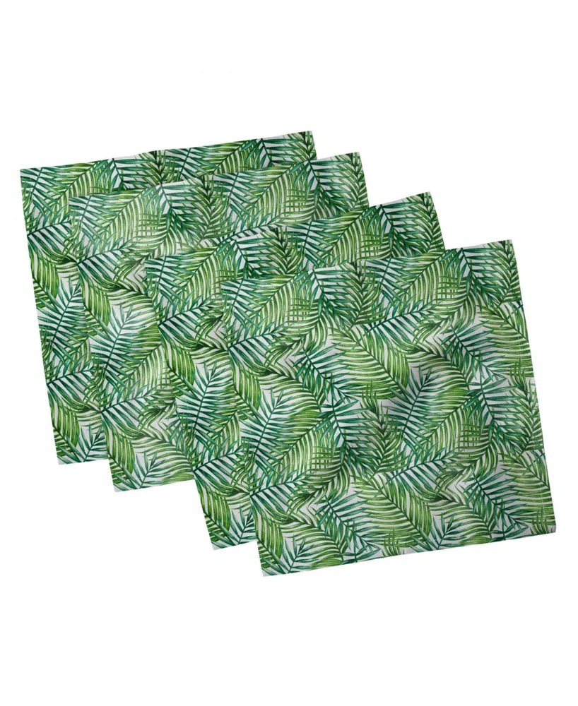 Ambesonne Leaf Set of 4 Napkins